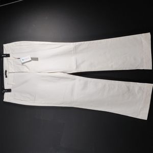 LEVEL 99 WOMEN OFFWHITE DENIM TROUSER .